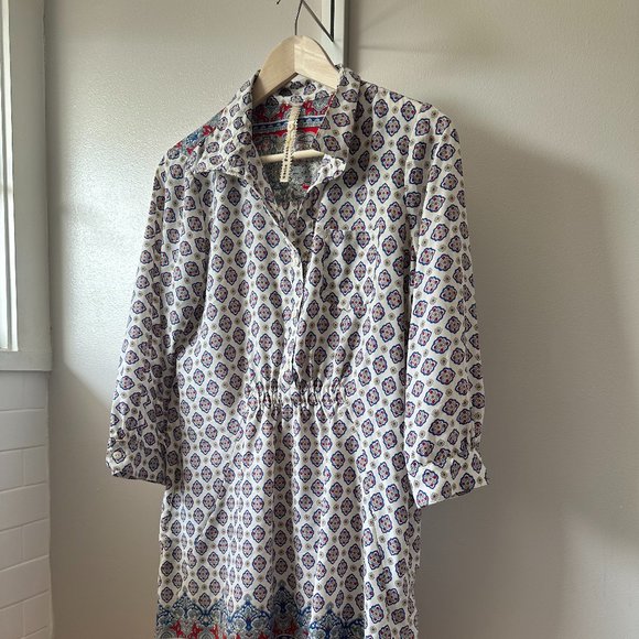 Uncle Frank DRESS EMBROIDERED FISH SHIRTDRESS